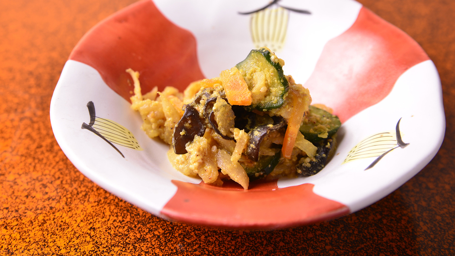 *【夕食（一例）】からしナマコ