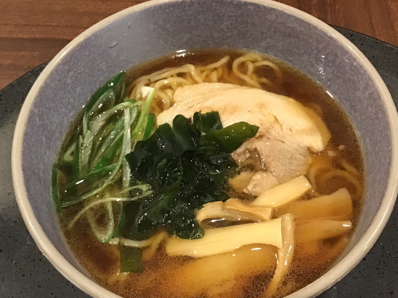 夕食メニュー一例【煮干しラーメン】