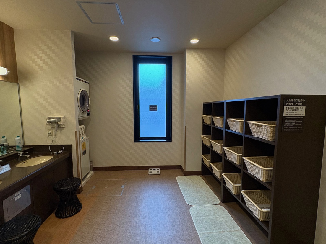 男性用大浴場脱衣所