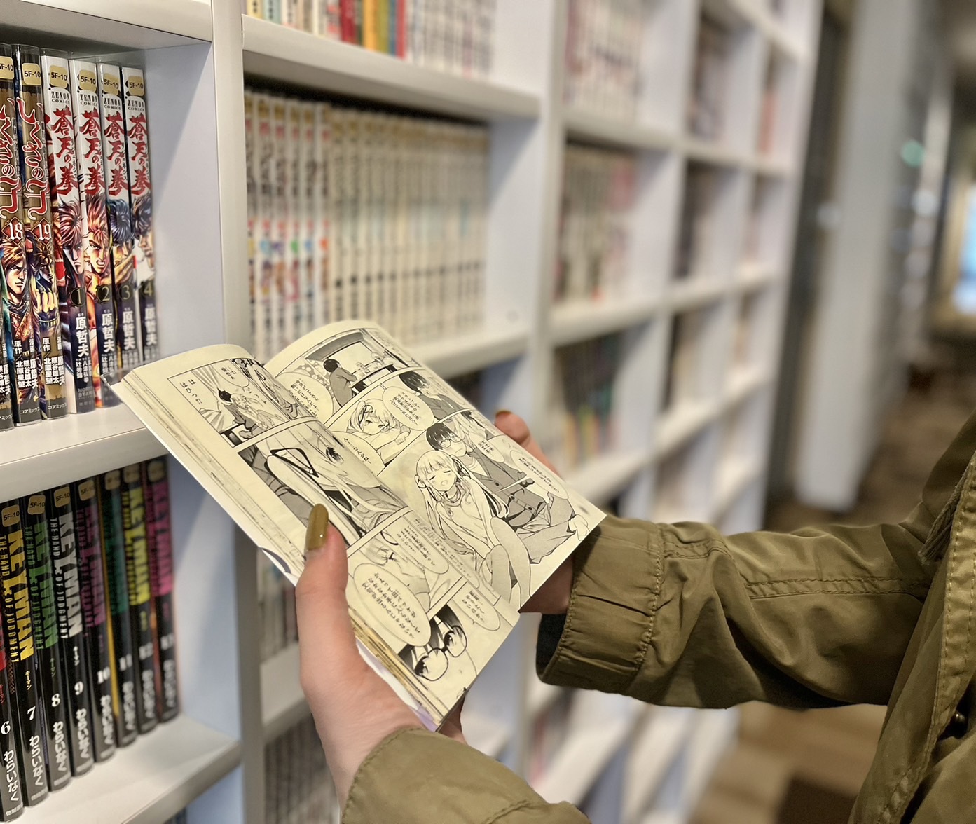 客室内でお好きなだけ漫画をお読みいただけます