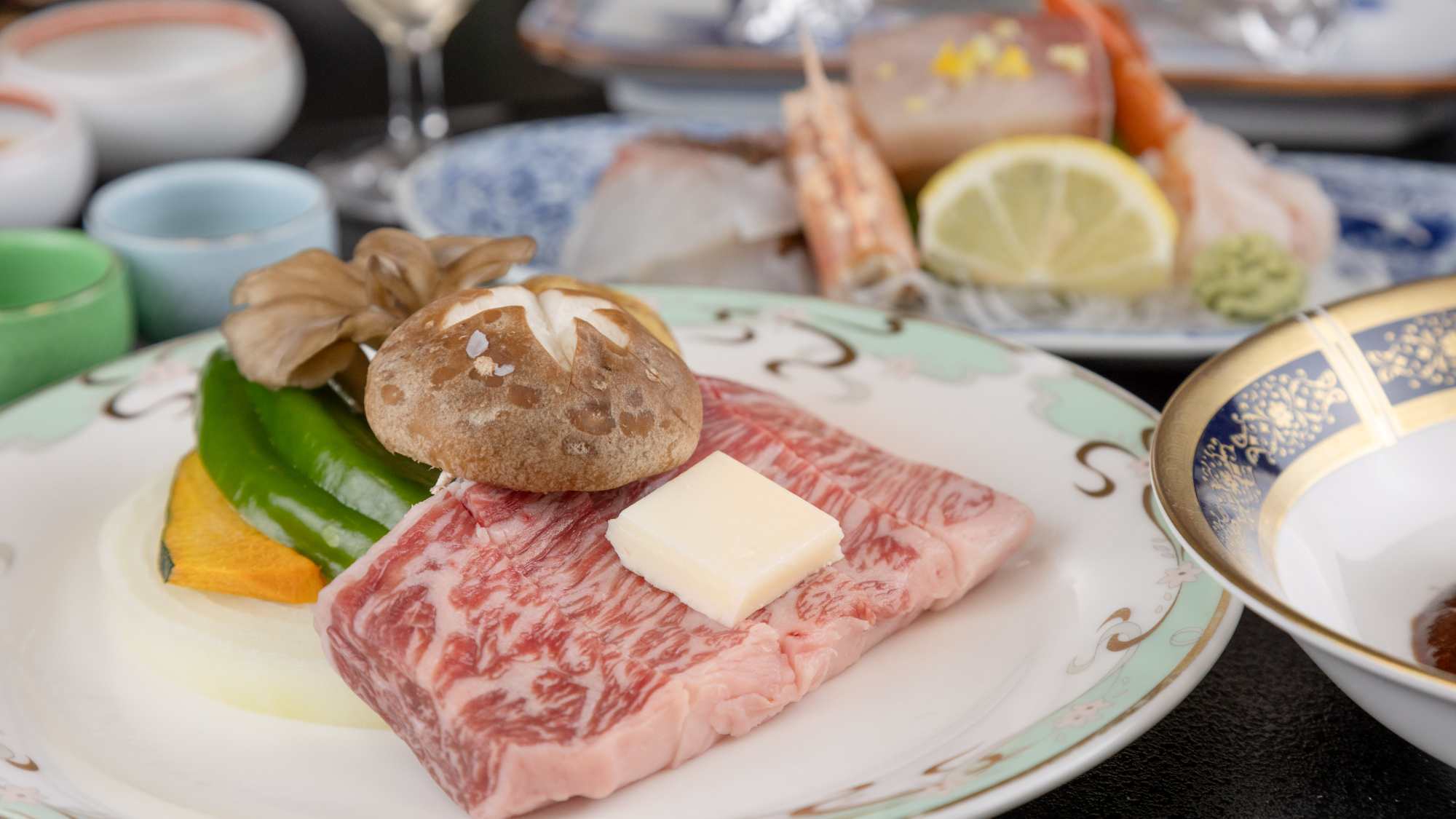 *【夕食一例】選べるいしかわ牛プラン（炙り焼き選択）