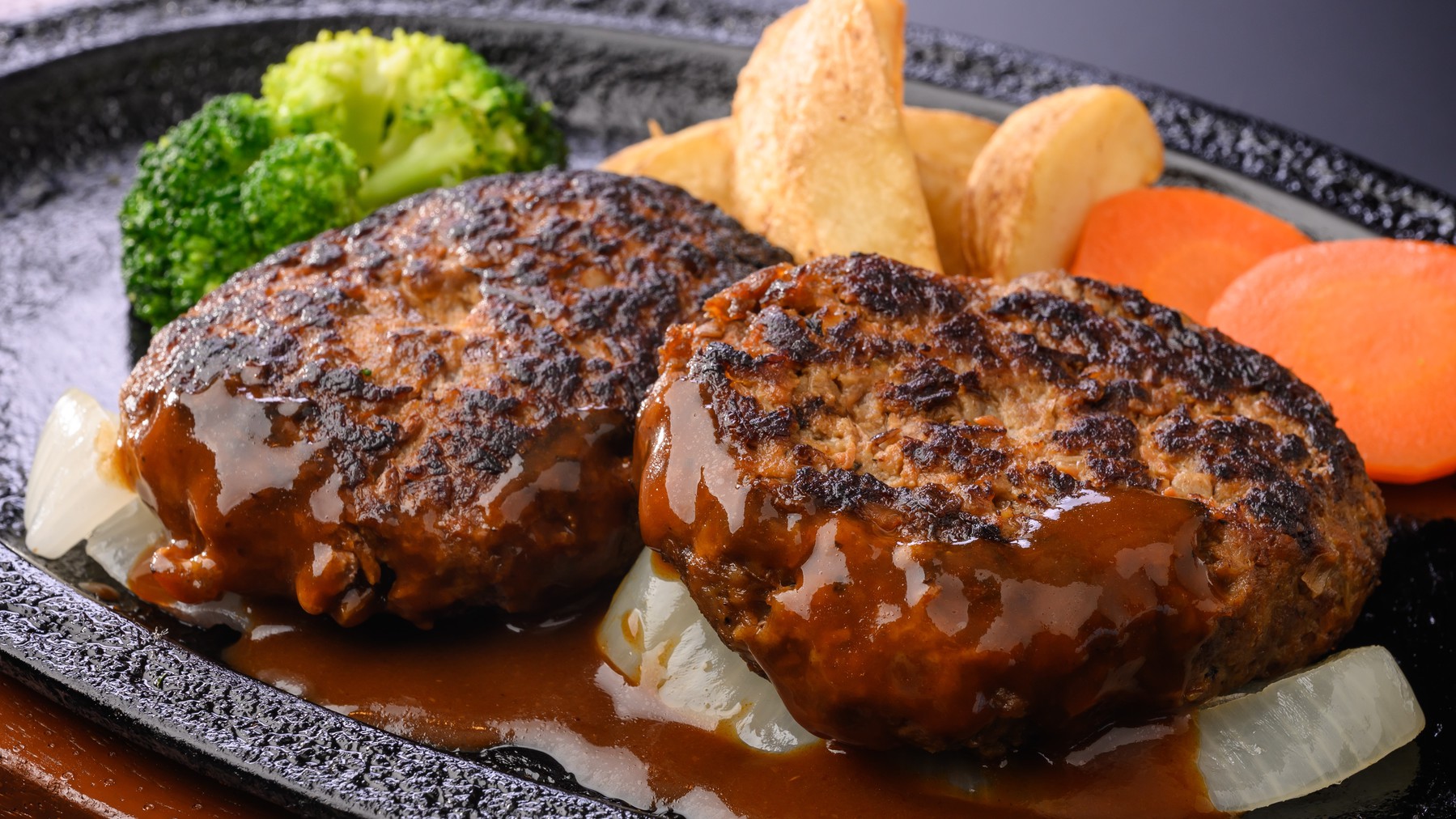 【夕食】ハンバーグ&ハンバーグイメージ