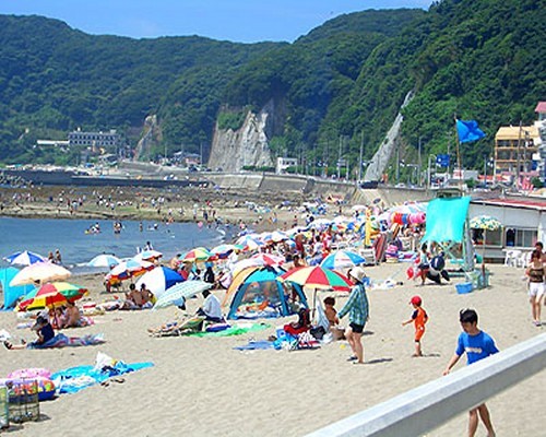 車で3分の海水浴場