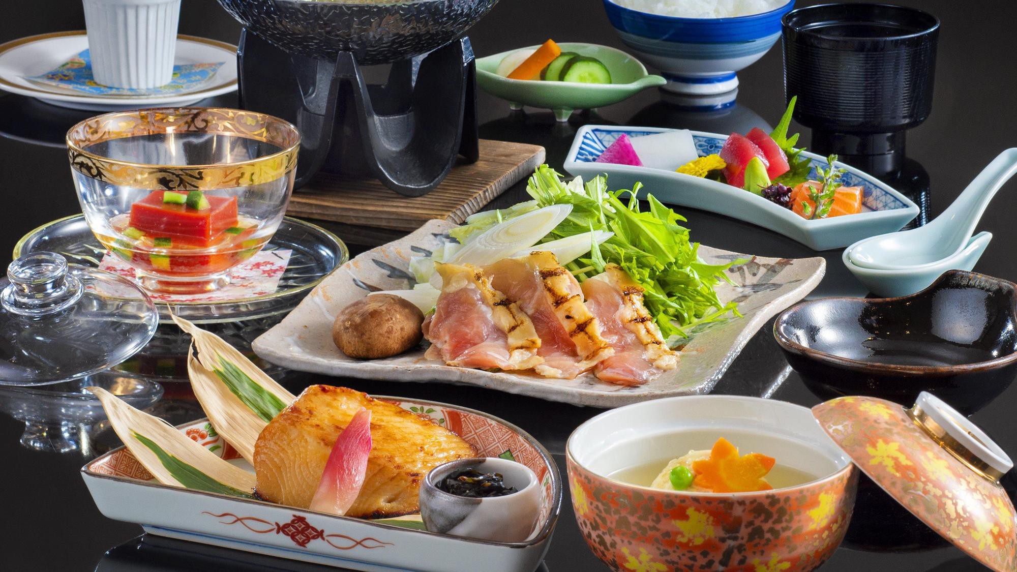 ≪カジュアル「会席」プラン≫料理長厳選の富士桜ポークと旬の食材を使用した和食