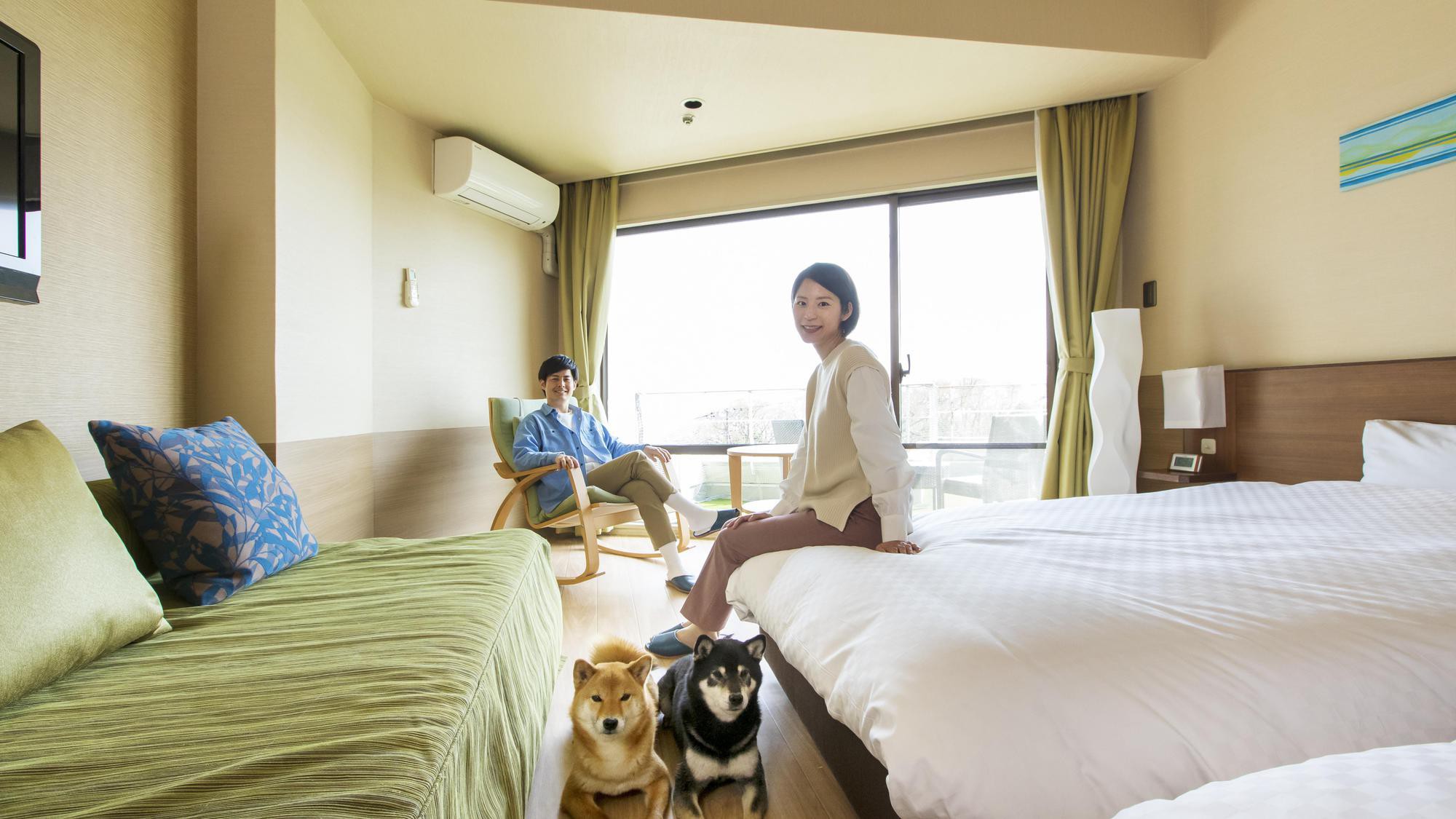 【テラス付】スタンダードツイン：ご滞在イメージ