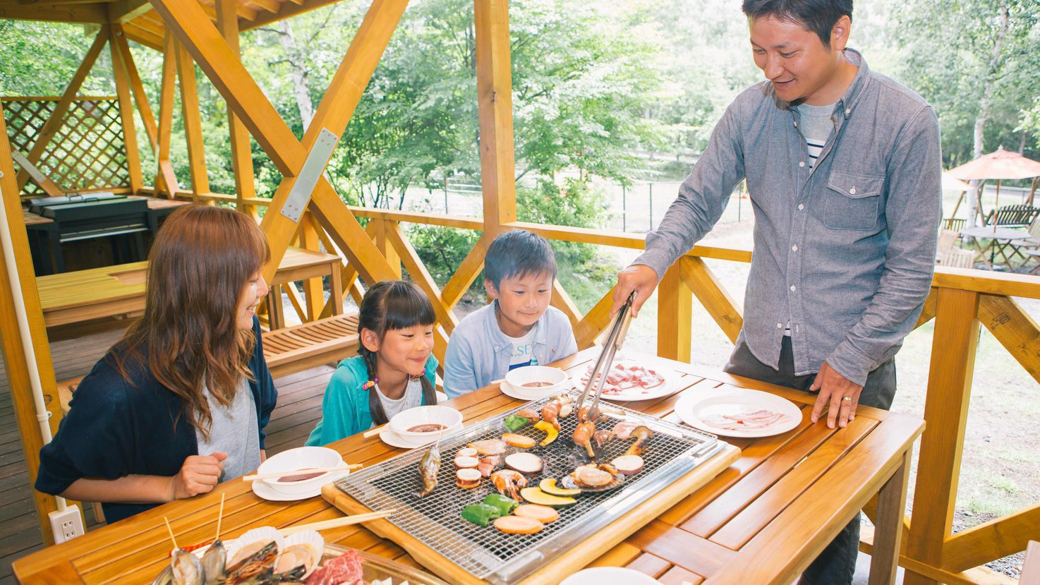 【BBQハウス】夏季限定！バーベキューハウス利用イメージ