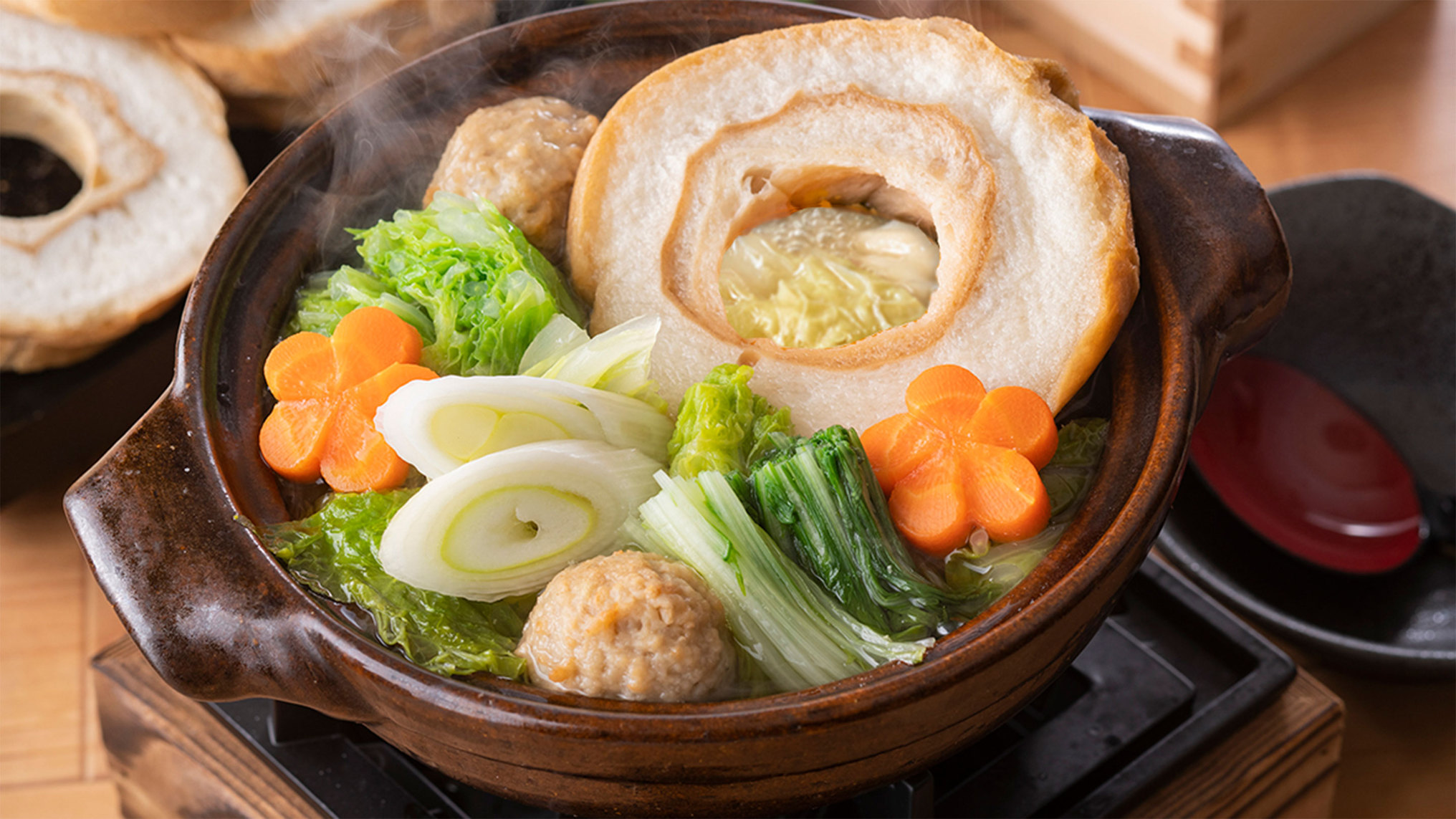 【3/1〜6/30】加賀麩と鶏つみれのお好み鍋※イメージ