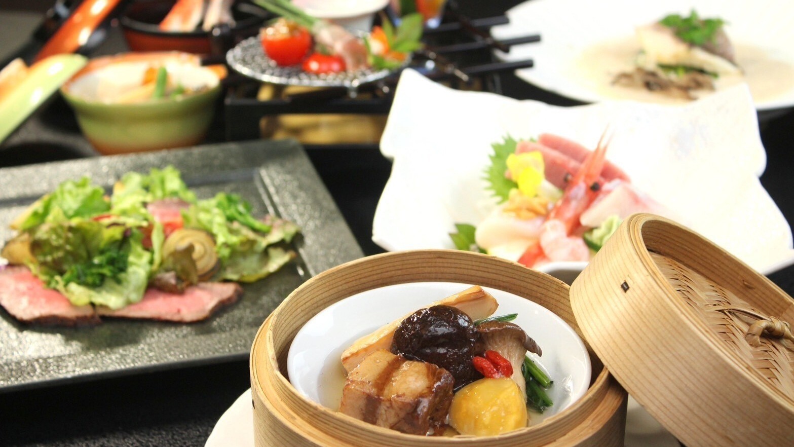 季節の和洋中折衷会席