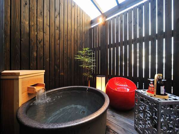源泉かけ流し一人用露天風呂付隠れ蔵花おぼろ room313 (一例)
