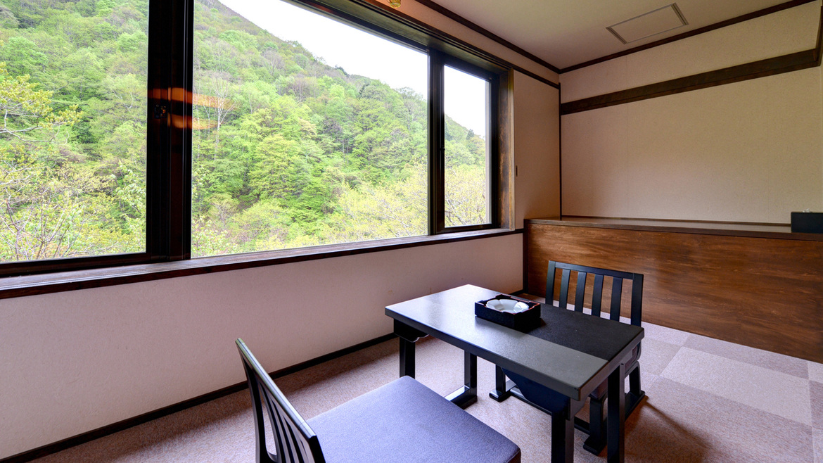 *新館和室(客室一例)/窓いっぱいに景色を眺める広縁での一時は格別です。
