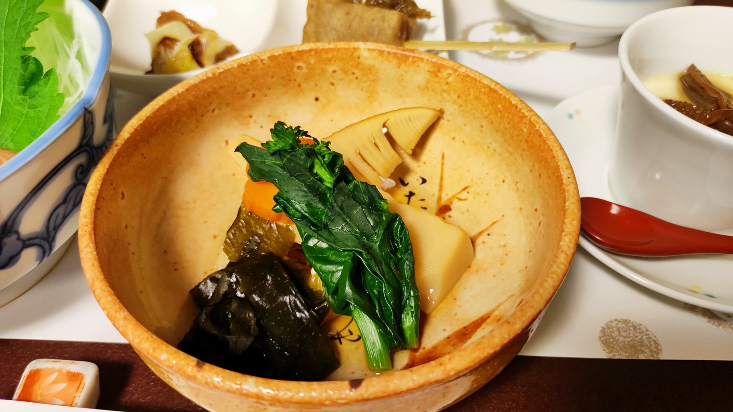 *お夕食／焚物一例旬の信州野菜を用いた煮物は自慢の逸品