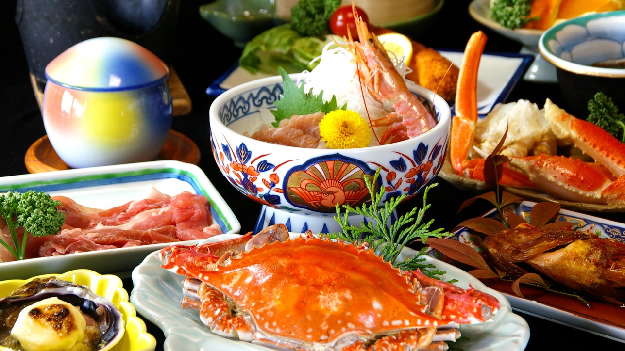 *【夕食一例】海の幸盛り沢山♪知多の新鮮な食材を存分にお楽しみください。