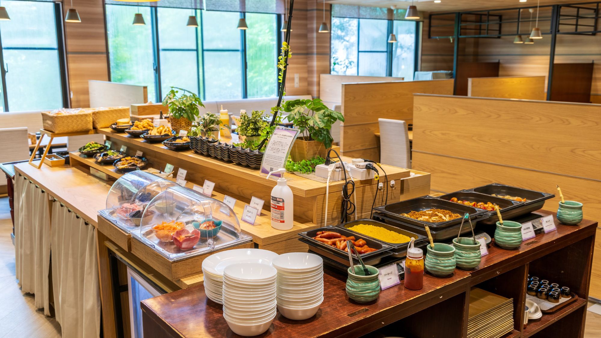 朝食バイキング風景