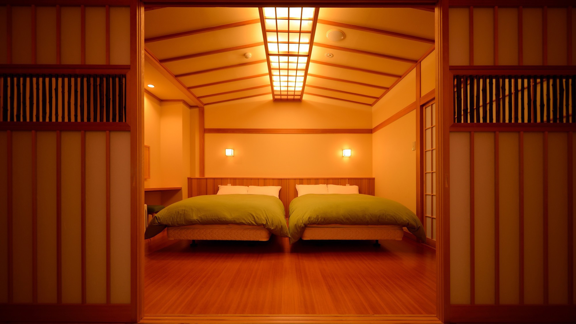 【客室一例】特別室…;ベッドルームを完備。寝心地にこだわったベッドをご用意いたしました。