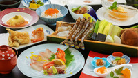 【2食付：厳選ディナーコース】◆天ぷら◆揚げたての長崎の新鮮な海の幸、季節の野菜を存分に堪能