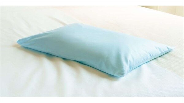 【Smart・貸出枕・数量限定】青色枕・・そば殻のようなパイプ枕は高めがお好みの男性に大人気♪
