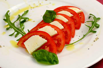 採れたてトマトのカプレーゼ