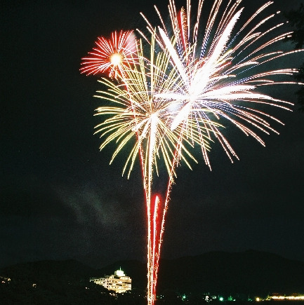 赤谷湖湖上花火