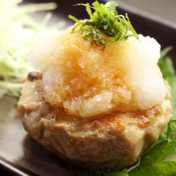 【夕食一例】トビウオのハンバーグ