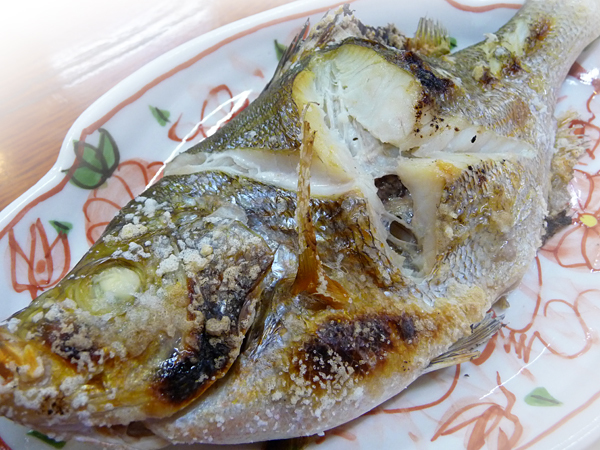 地魚の塩焼き焼きたてをどうぞ＊時節や海況により内容が異なる場合がございます