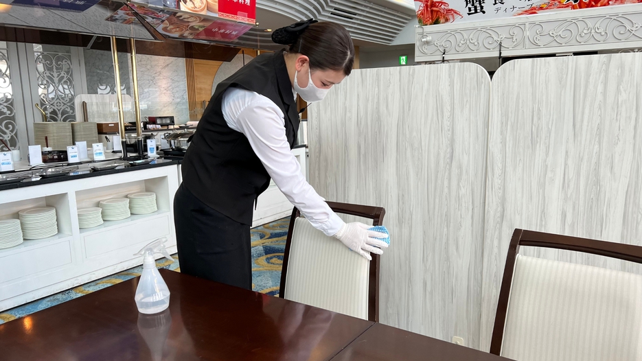 【感染対策】消毒を徹底し、安全なお食事をお楽しみください。