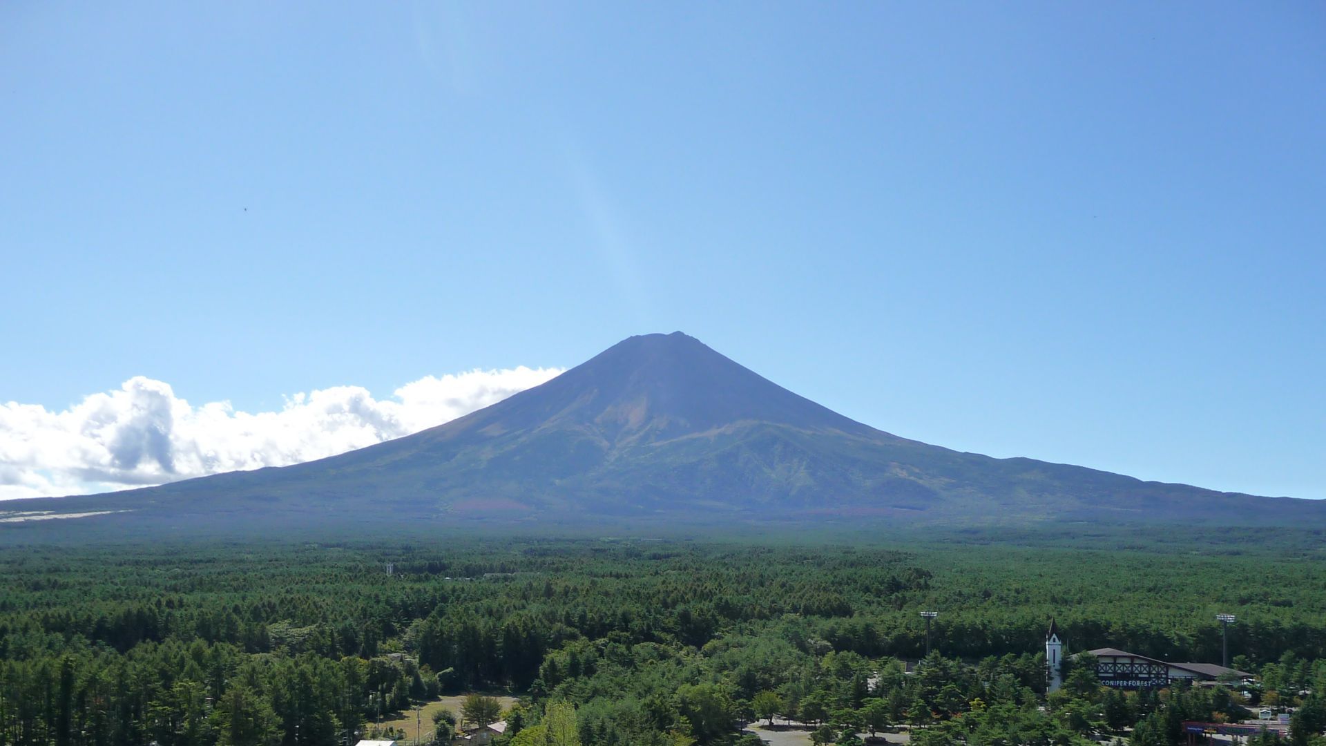 ホテルからの富士山