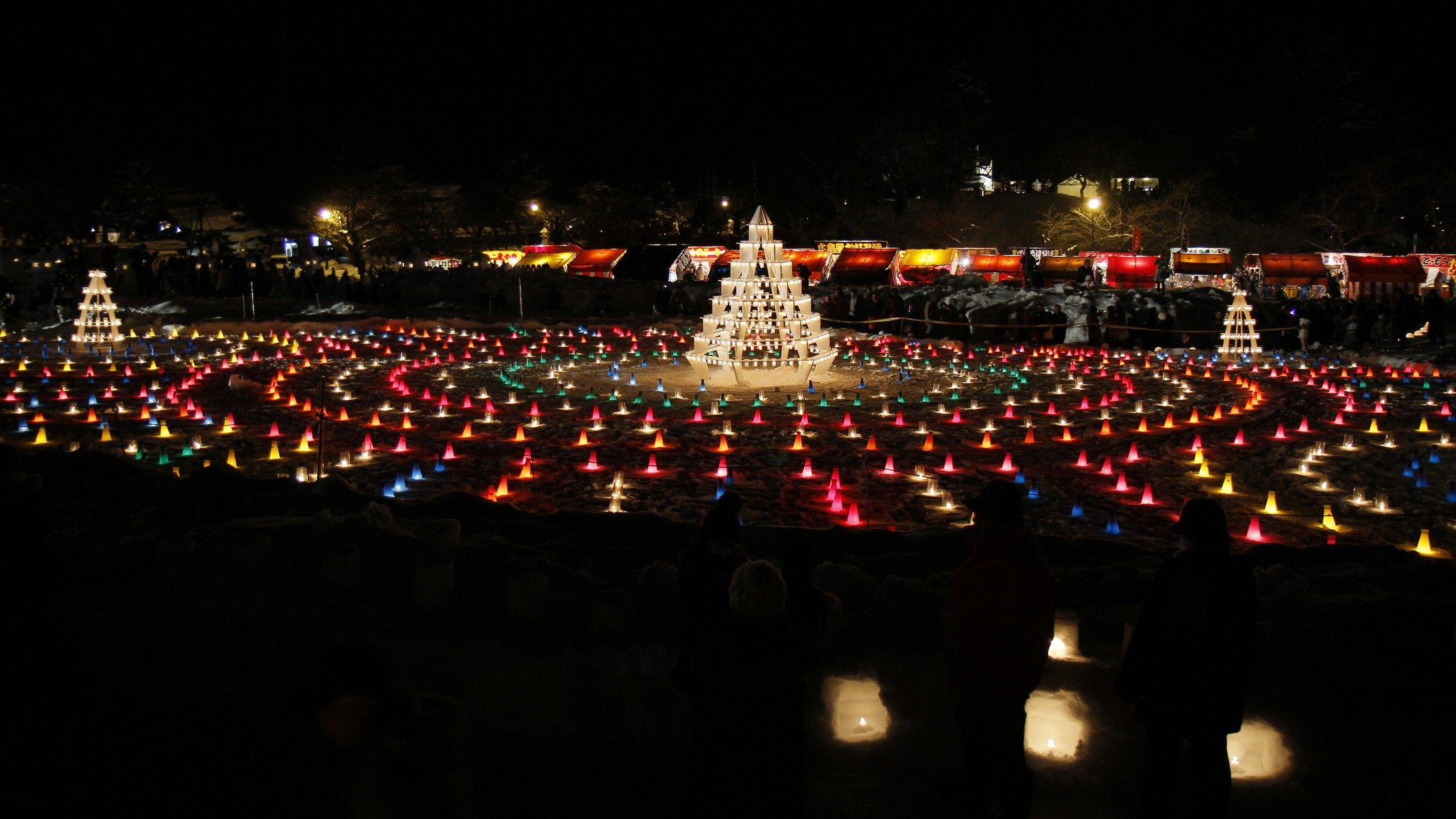 雪灯篭祭りキャンドル