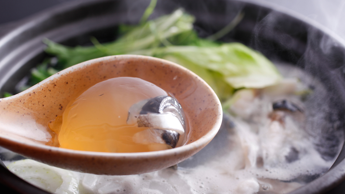南あわじだけのご当地鍋「淡路島3年とらふぐ美福鍋」を味わうコース料理イメージ