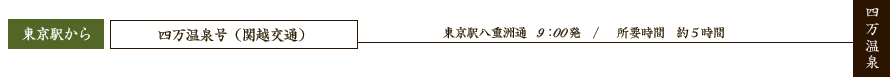 ・東京駅八重洲通から出ております。