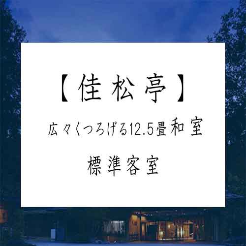 【佳松亭・標準室（12.5畳和室）】のんびりとお寛ぎいただくのに充分な広さの和室