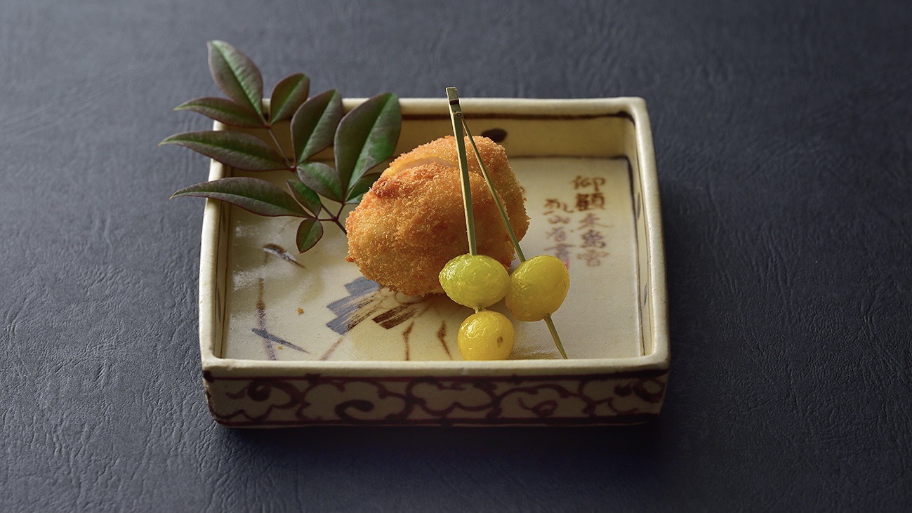 【冬料理】油菜海老芋のふらい
