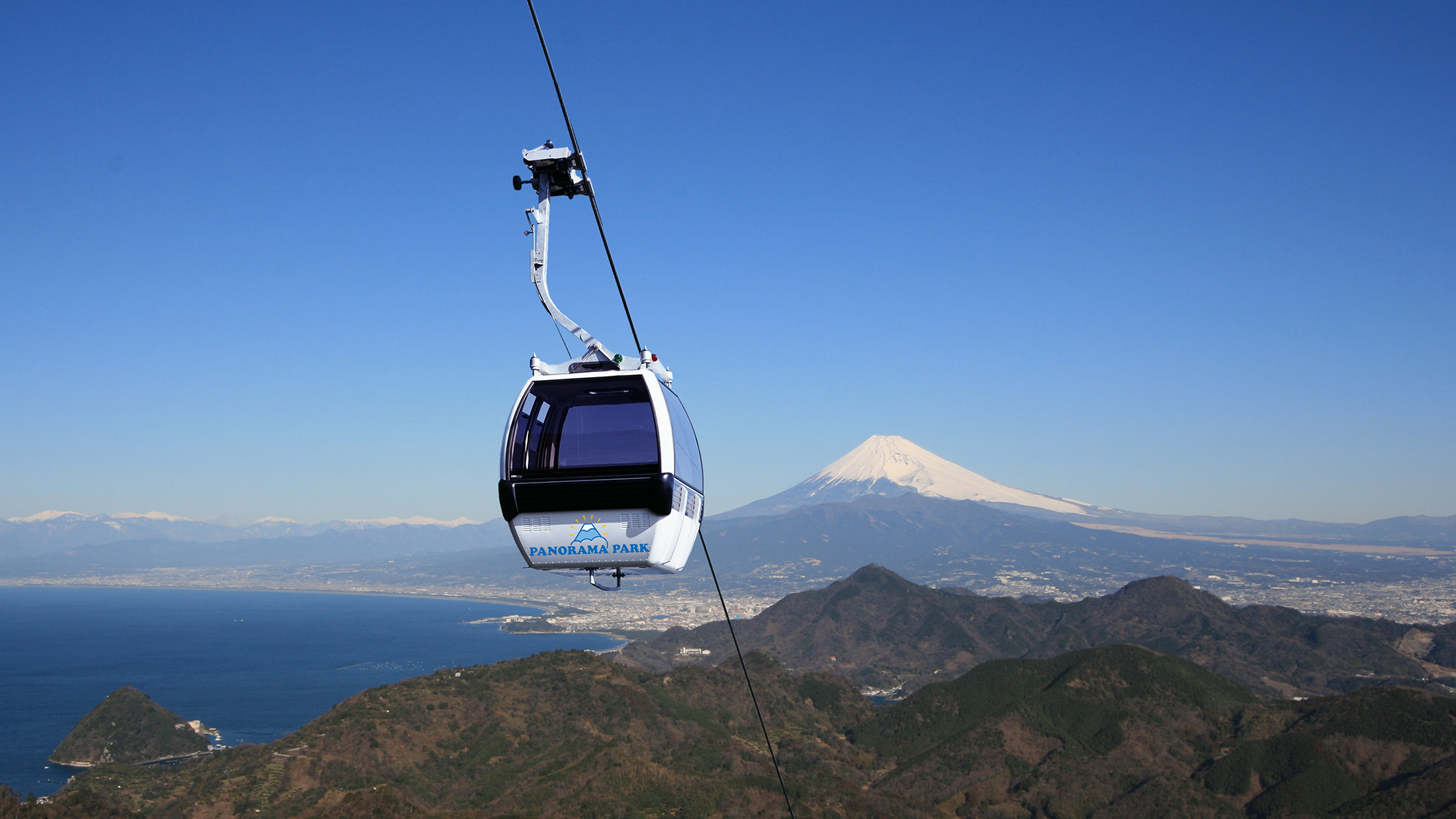 【周辺観光】伊豆の国パノラマパークの山頂にある富士見テラスから見る富士山の景色は最高。