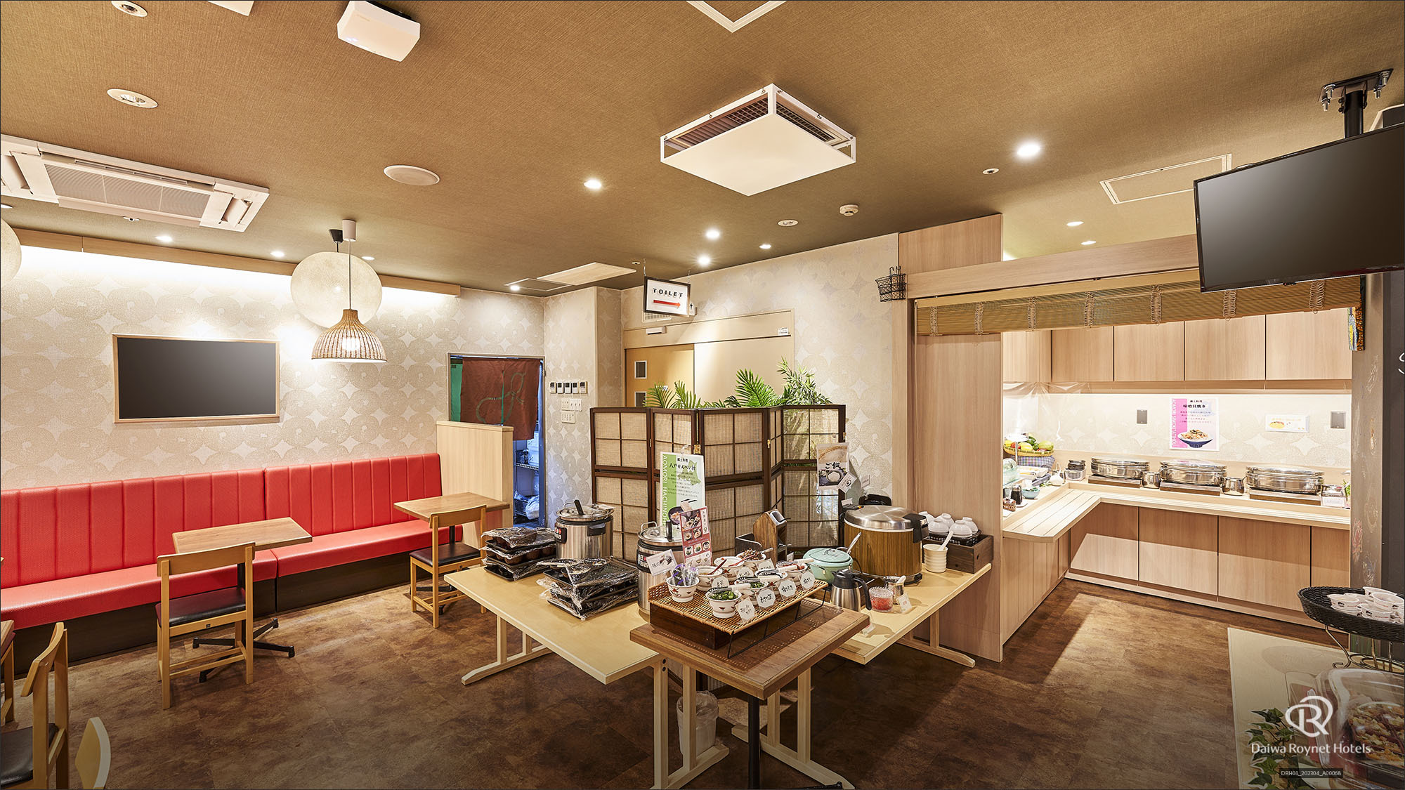 朝食会場
