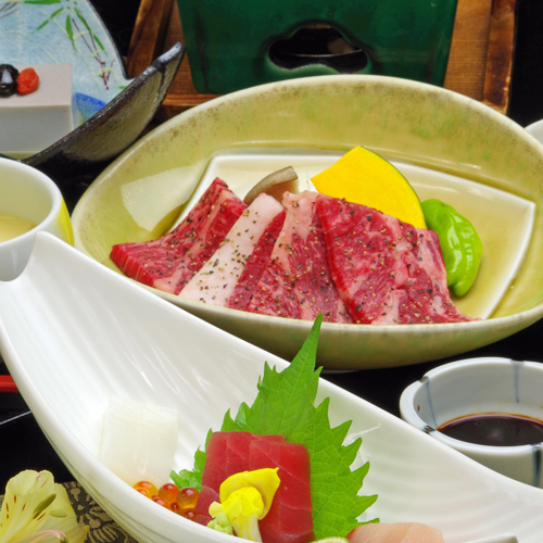 陶板焼き膳焼き加減は自由♪絶品国産牛ロース