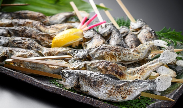 山女魚の塩焼き