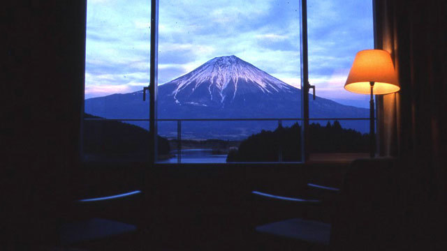 客室からの富士山