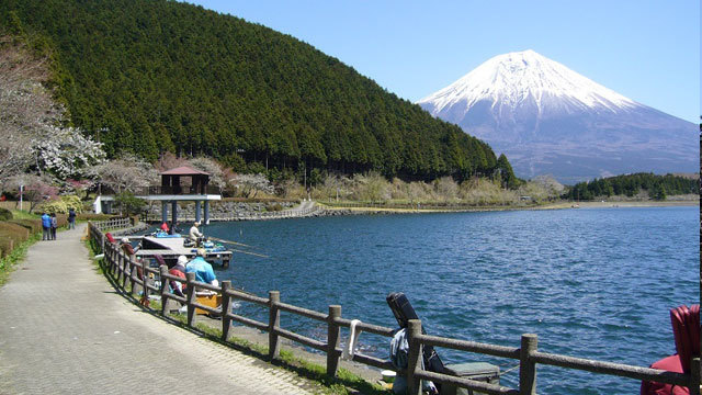 田貫湖を一周する遊歩道