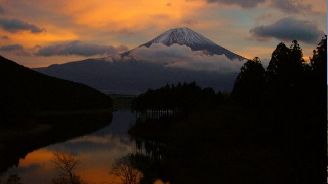 冬の富士山