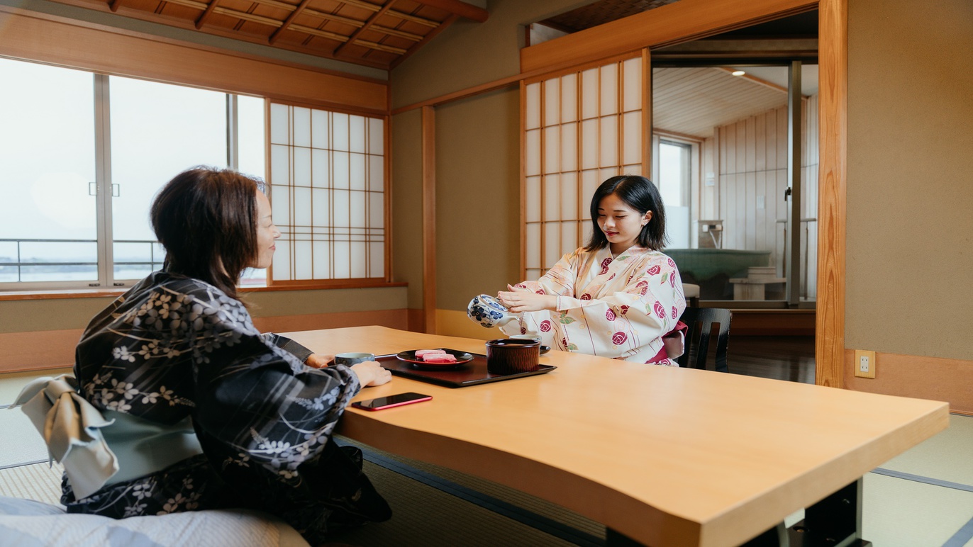 お部屋でごゆっくり