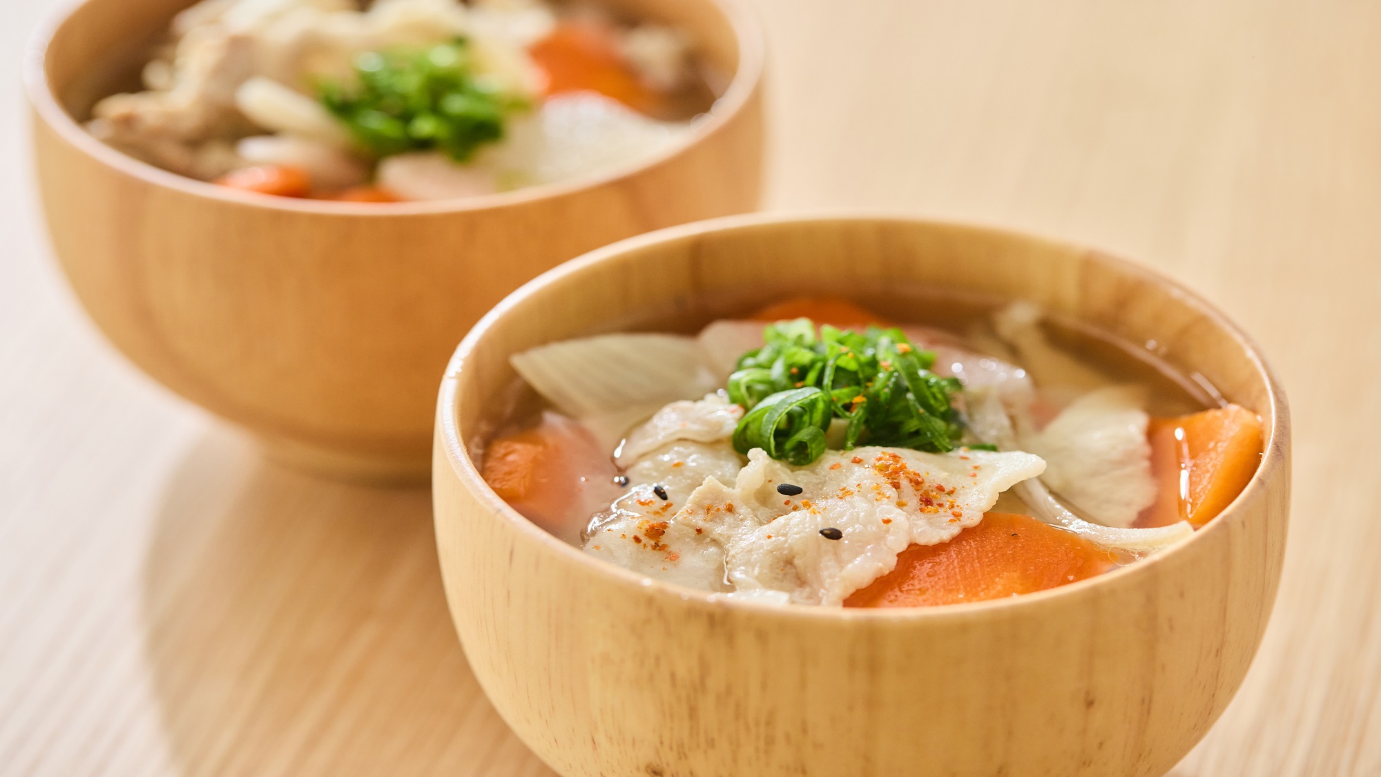 神戸の高尾牧場のオリジナルブランドポーク「神戸ポーク」を使った豚汁