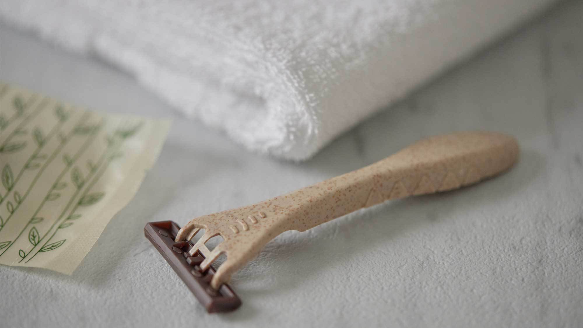 【生分解性アメニティー】カミソリ