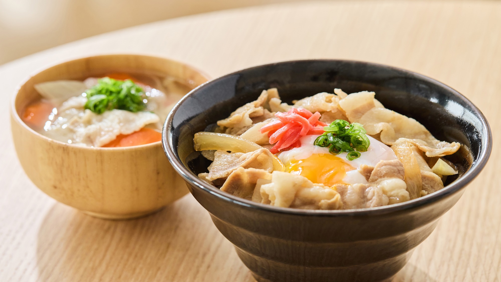 豚汁と豚丼