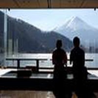 富士山を臨むレストラン