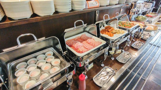 いわき泉駅前朝食バイキングレストラン1