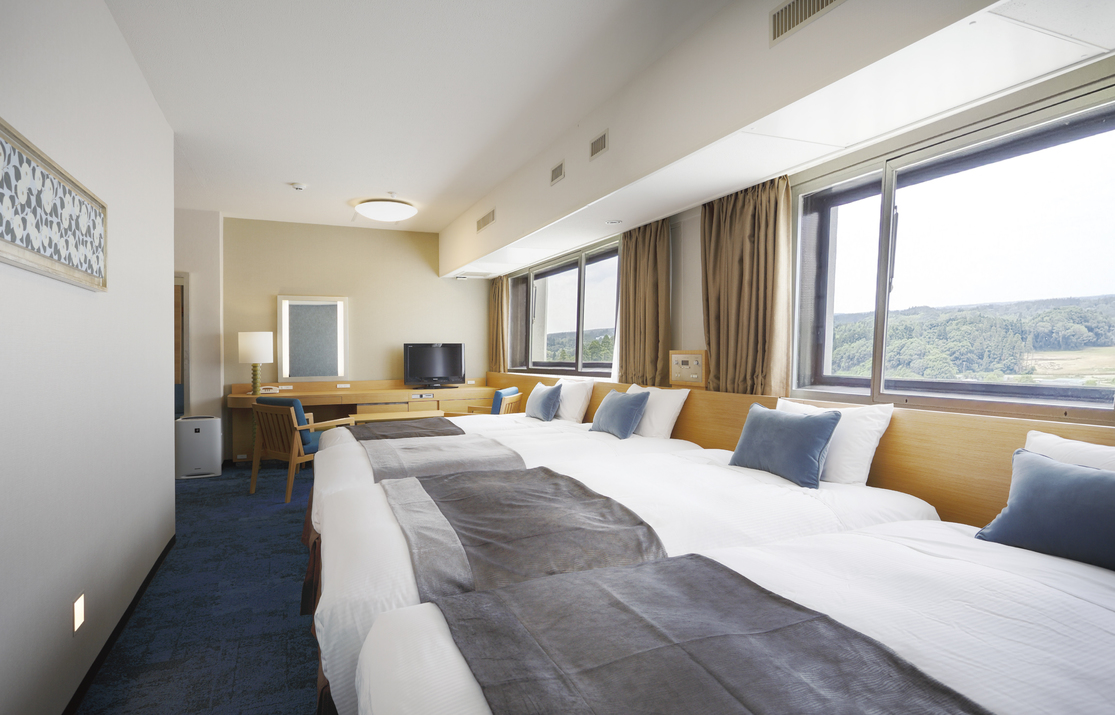 デラックスツイン（正ベッド2台+エキストラ2台）