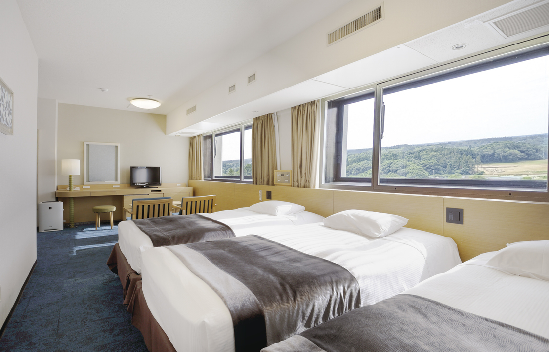 デラックスツインカーテン（正ベッド2台+1台）