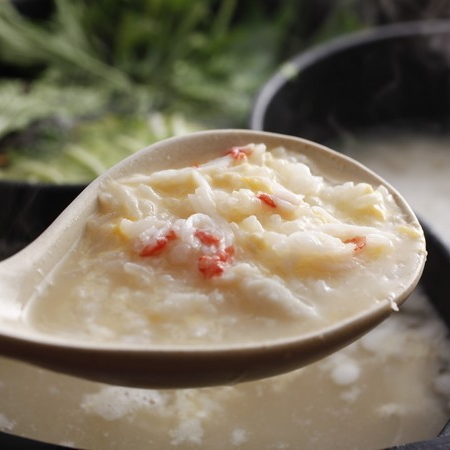 ジオ鍋でシメの雑炊