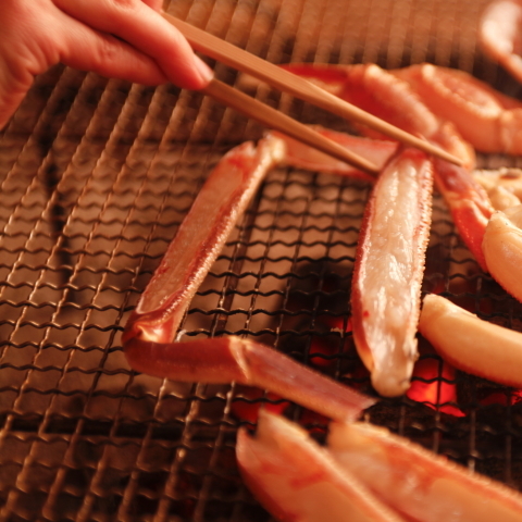 炭火焼きガニ