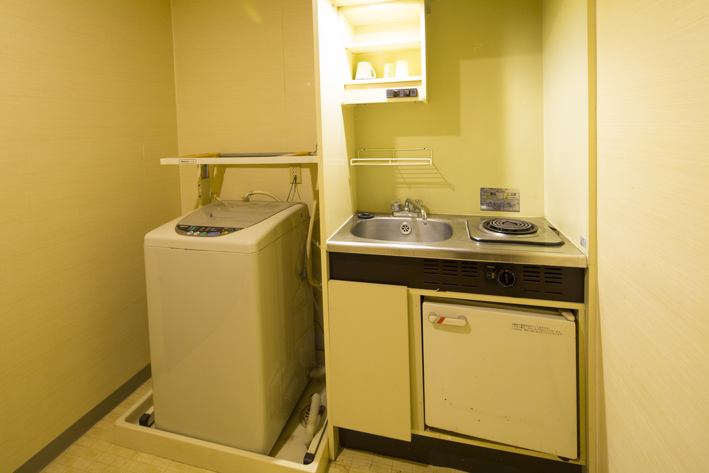 5階〜8階のお部屋には洗濯機がついています。