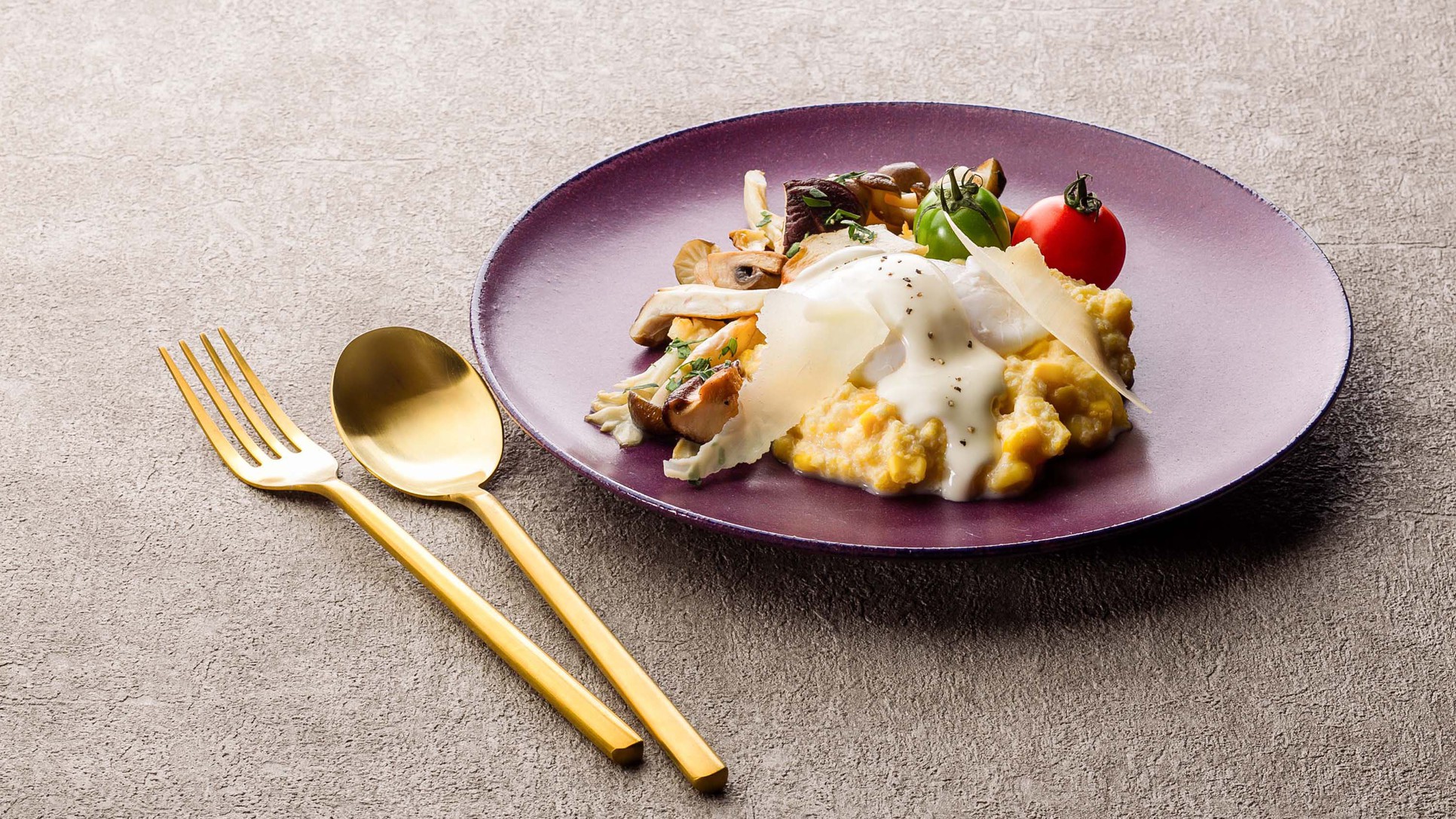 【Breakfast Buffet】ポーチドエッグ&スクランブルエッグ / アレンジメニュー※イメー